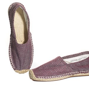 Espadrilles Krama Heritage Diamond Bordeaux