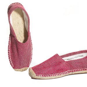 Espadrilles Krama Heritage Diamond Framboise