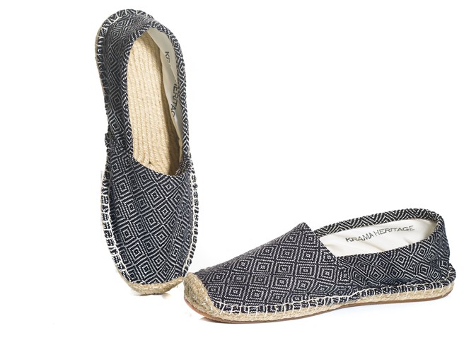 Espadrilles Krama Heritage Diamond Noire