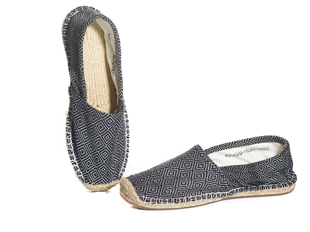 Espadrilles Krama Heritage Diamond Noire 2
