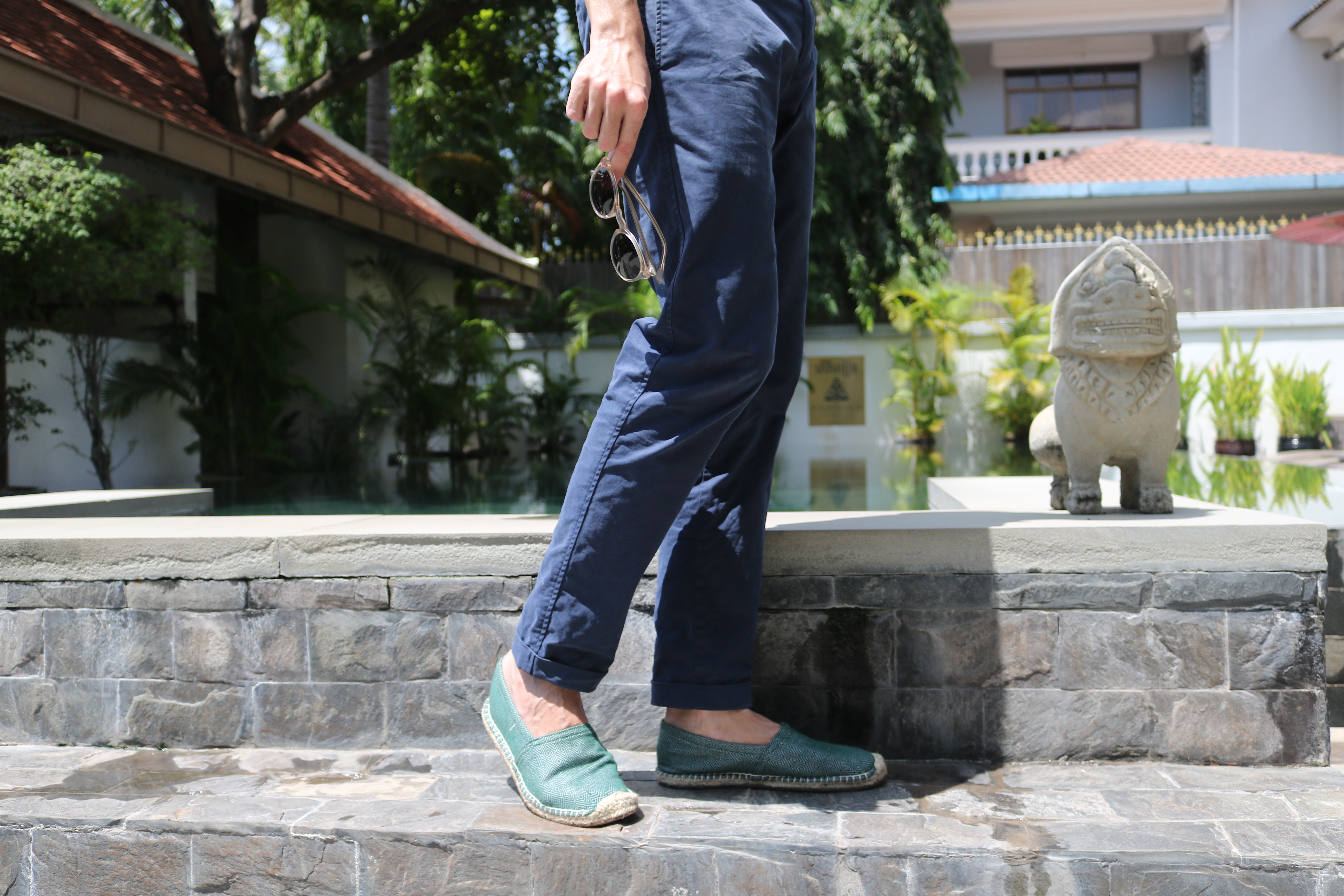 Espadrilles Krama Heritage Diamond Vert 3