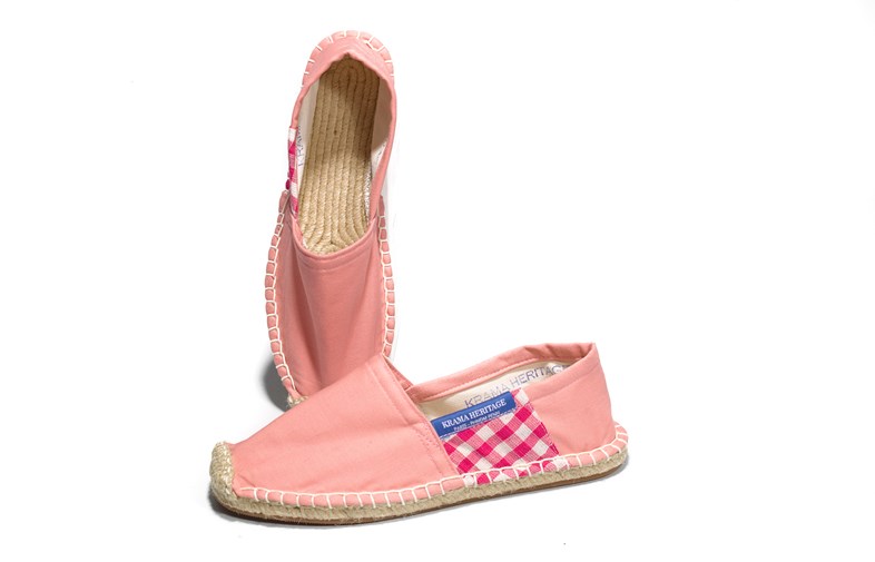 L'espadrille Krama Heritage Rose Pastel