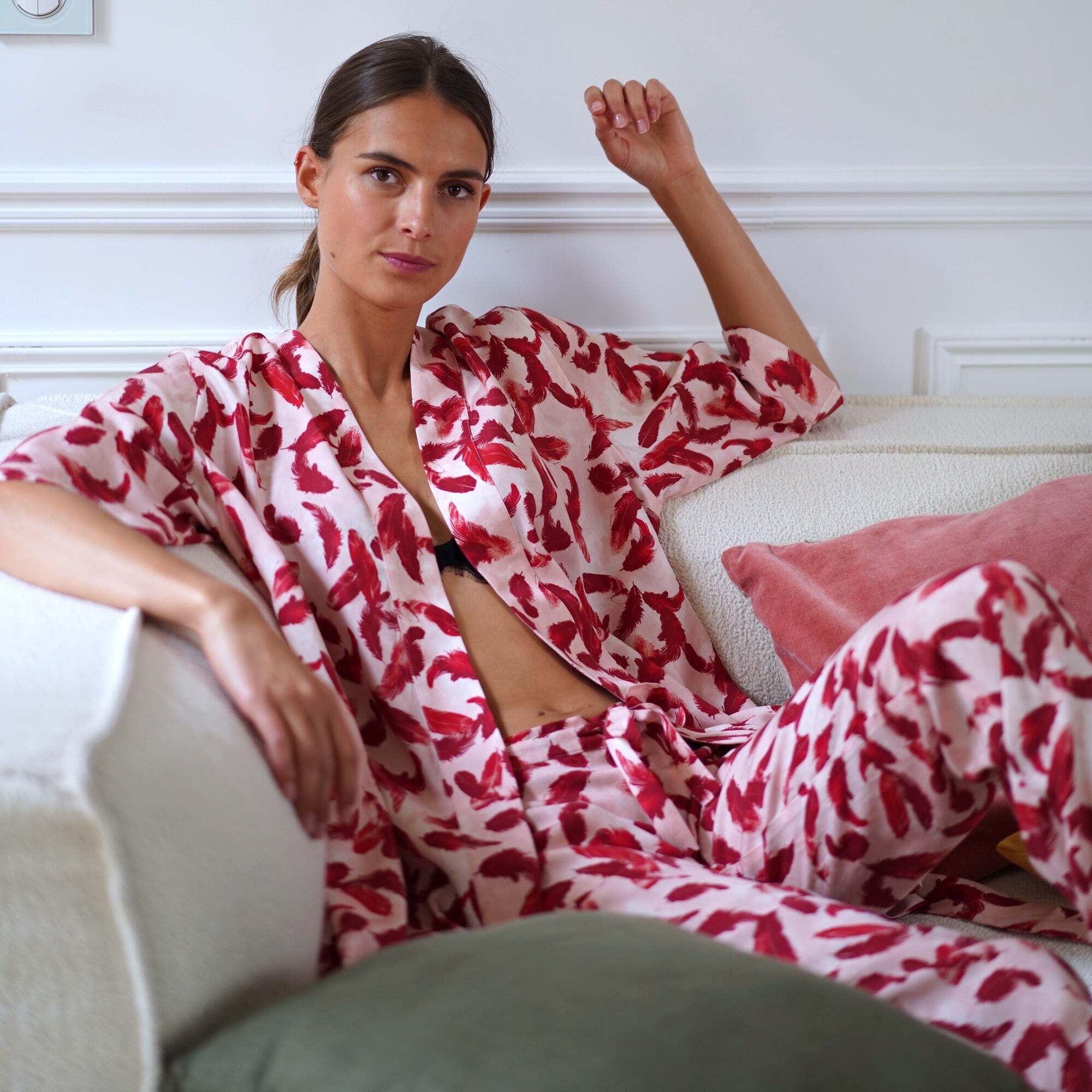 Nêge Paris - Kimono 100% tencel certifié oeko-tex