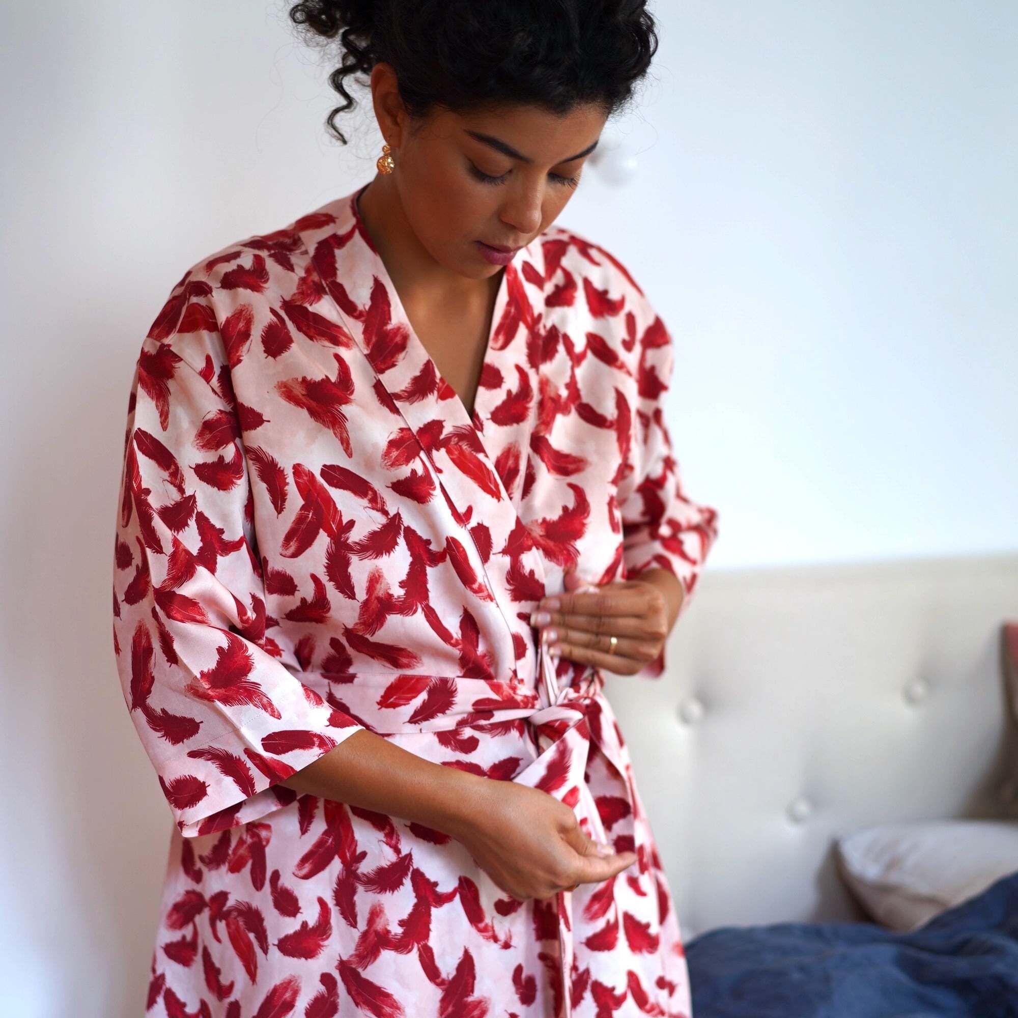 Nêge Paris - Kimono 100% tencel certifié oeko-tex