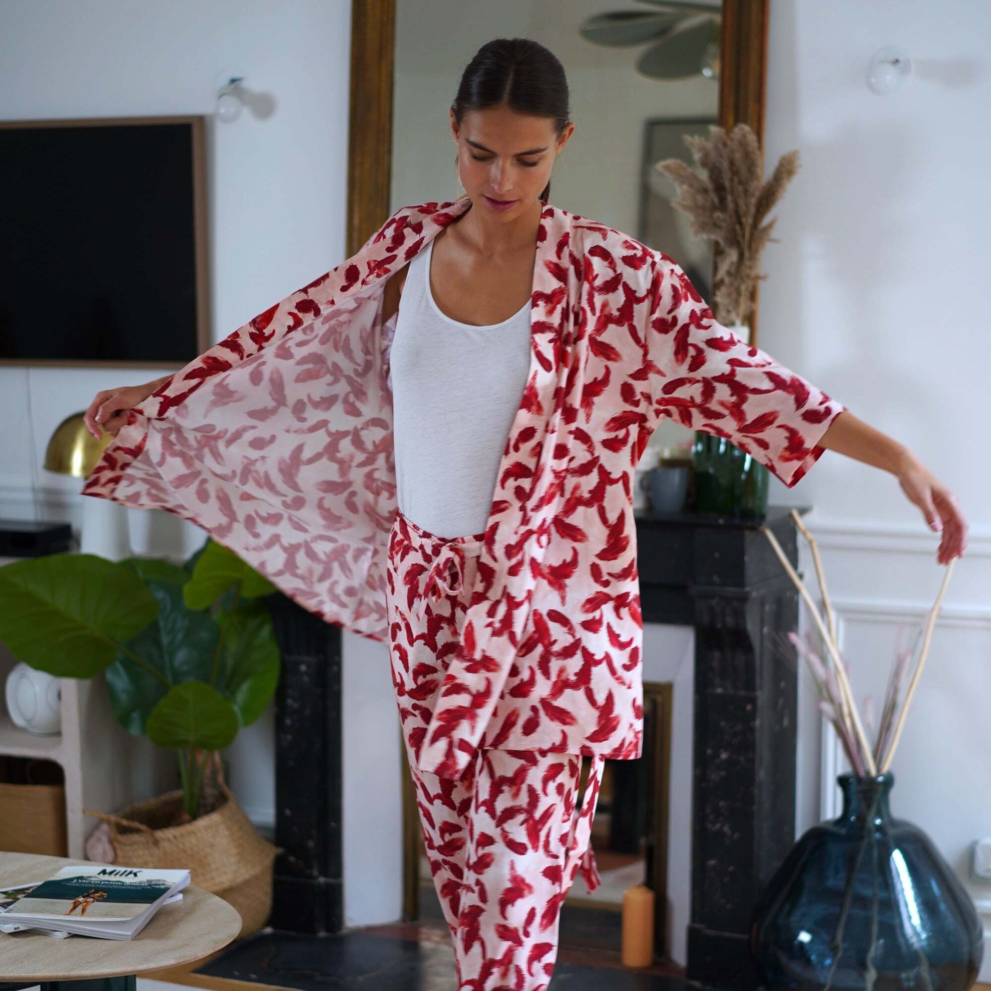 Nêge Paris - Kimono 100% tencel certifié oeko-tex