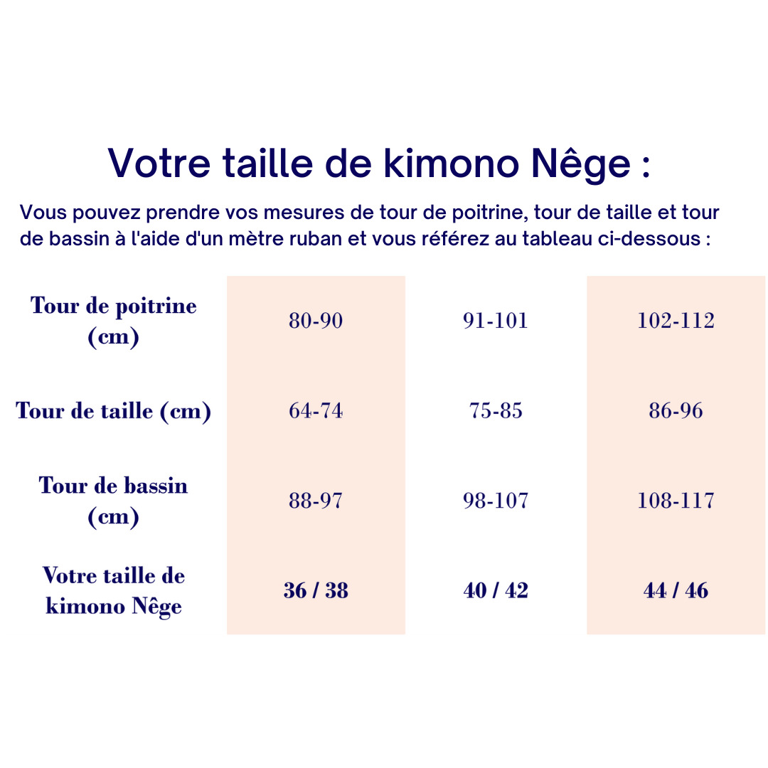 Nêge Paris - Kimono 100% tencel certifié oeko-tex