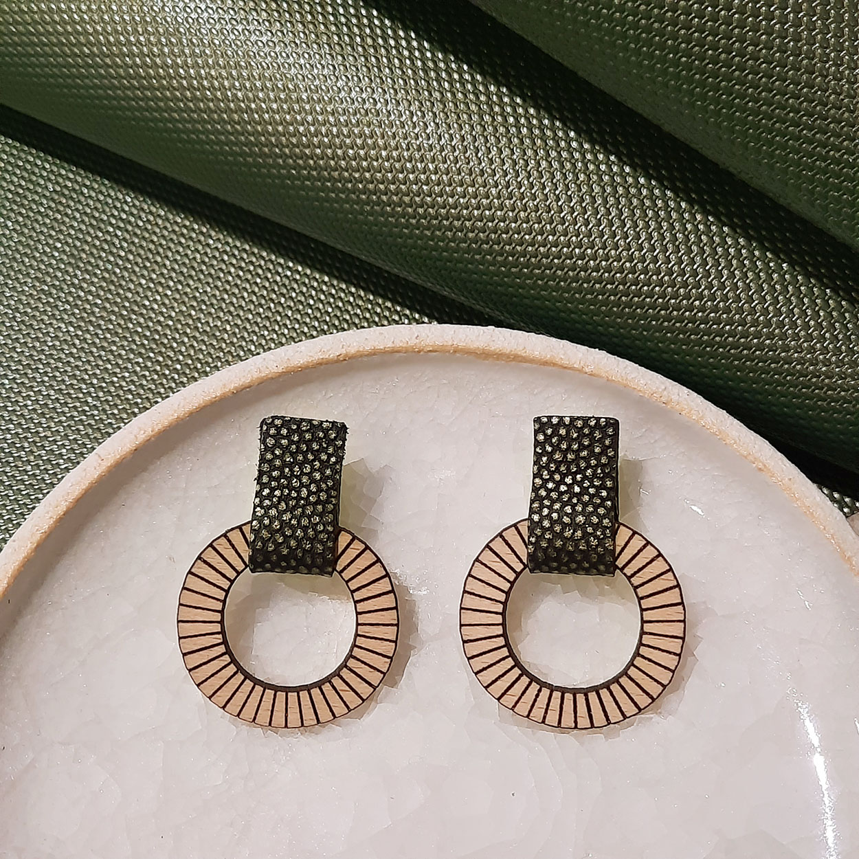 Boucles d'oreilles LOLLIPOPS Olive 2