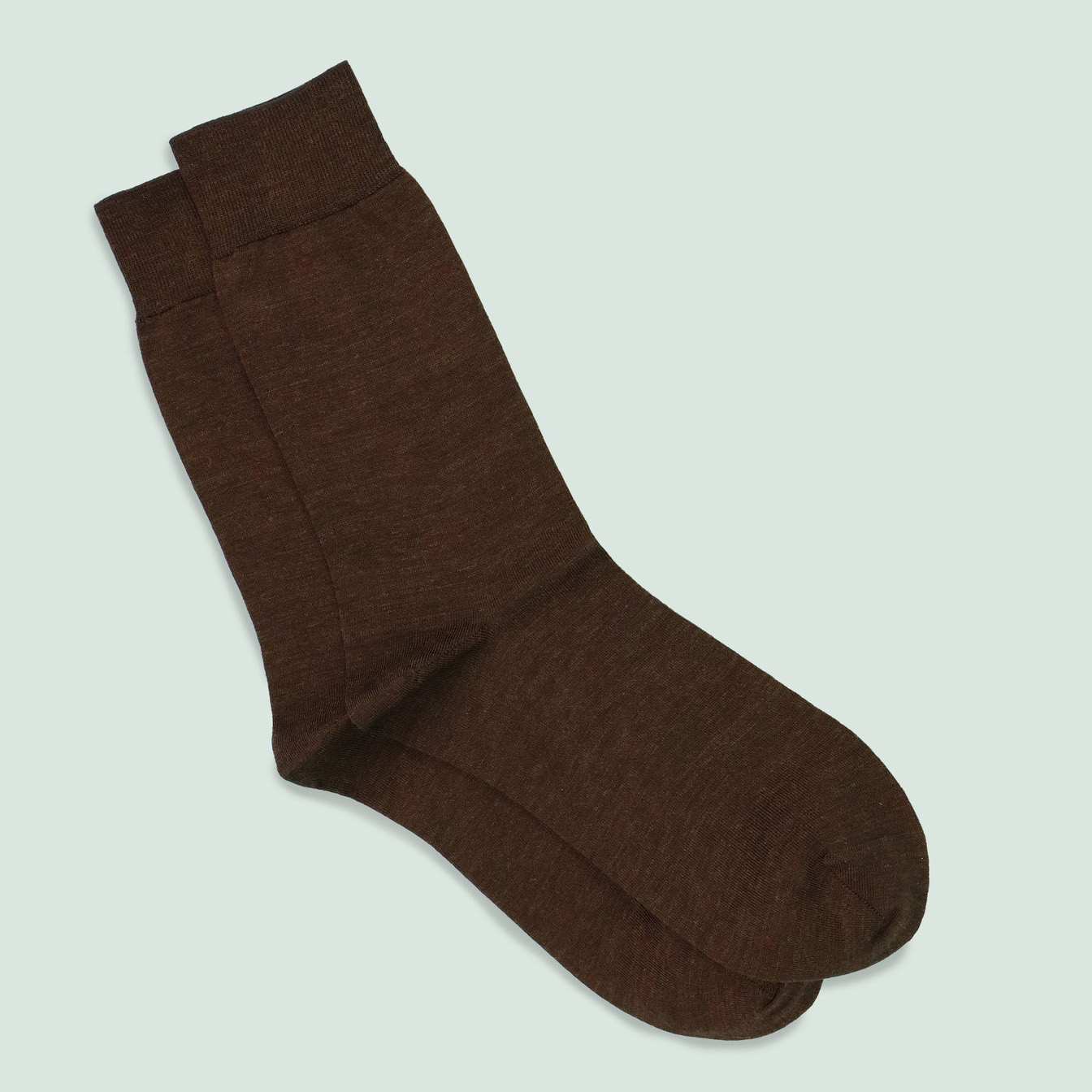 Chaussettes marron en laine mérinos pétrone