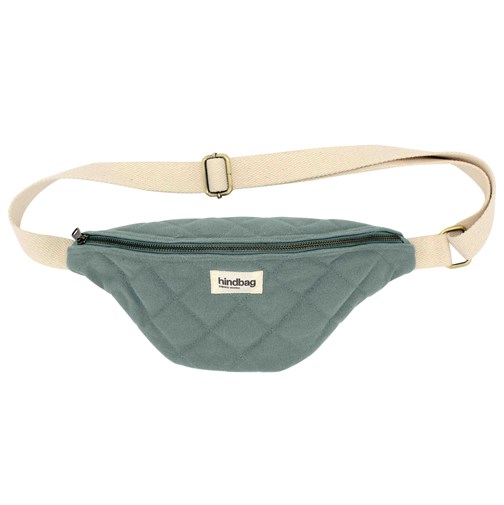 Sac banane matelassée OLIVIA, sauge , coton bio