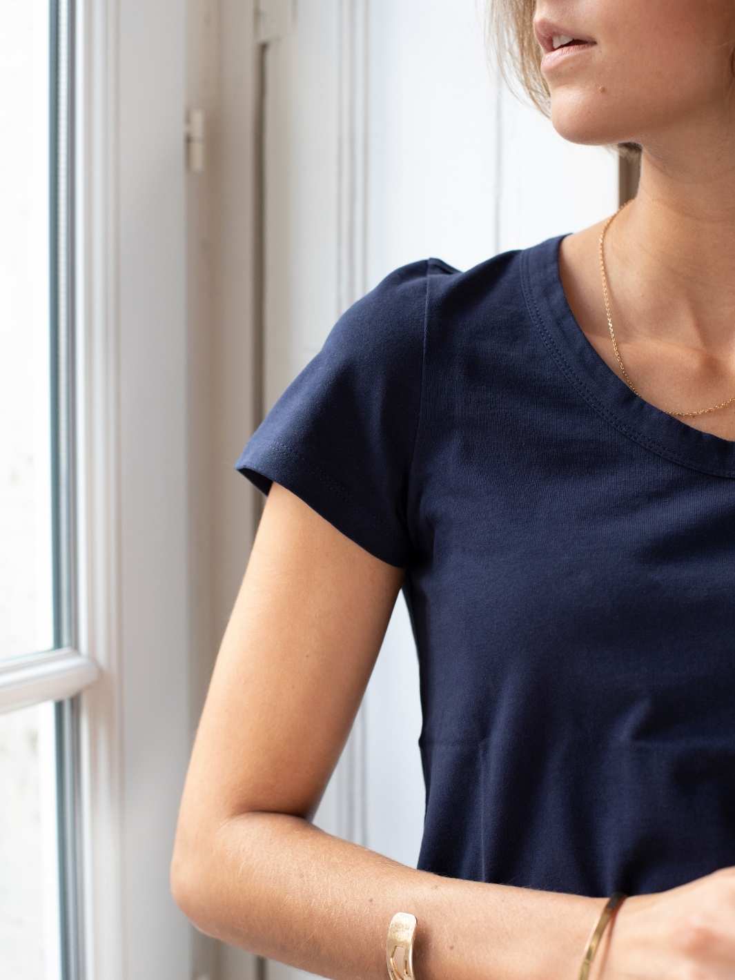 Tee shirt basique en coton recyclé 4