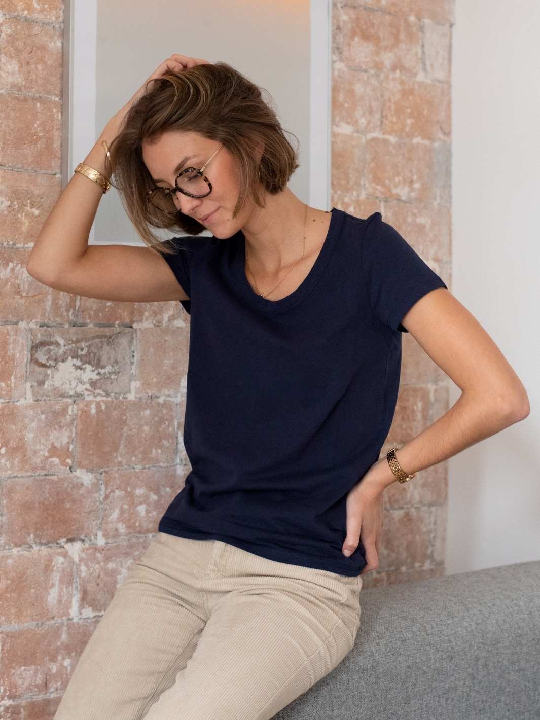 Tee shirt basique en coton recyclé 3