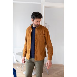Chemise Velours Coton bio - Camel