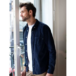 Chemise Velours Coton bio - Bleu Marine