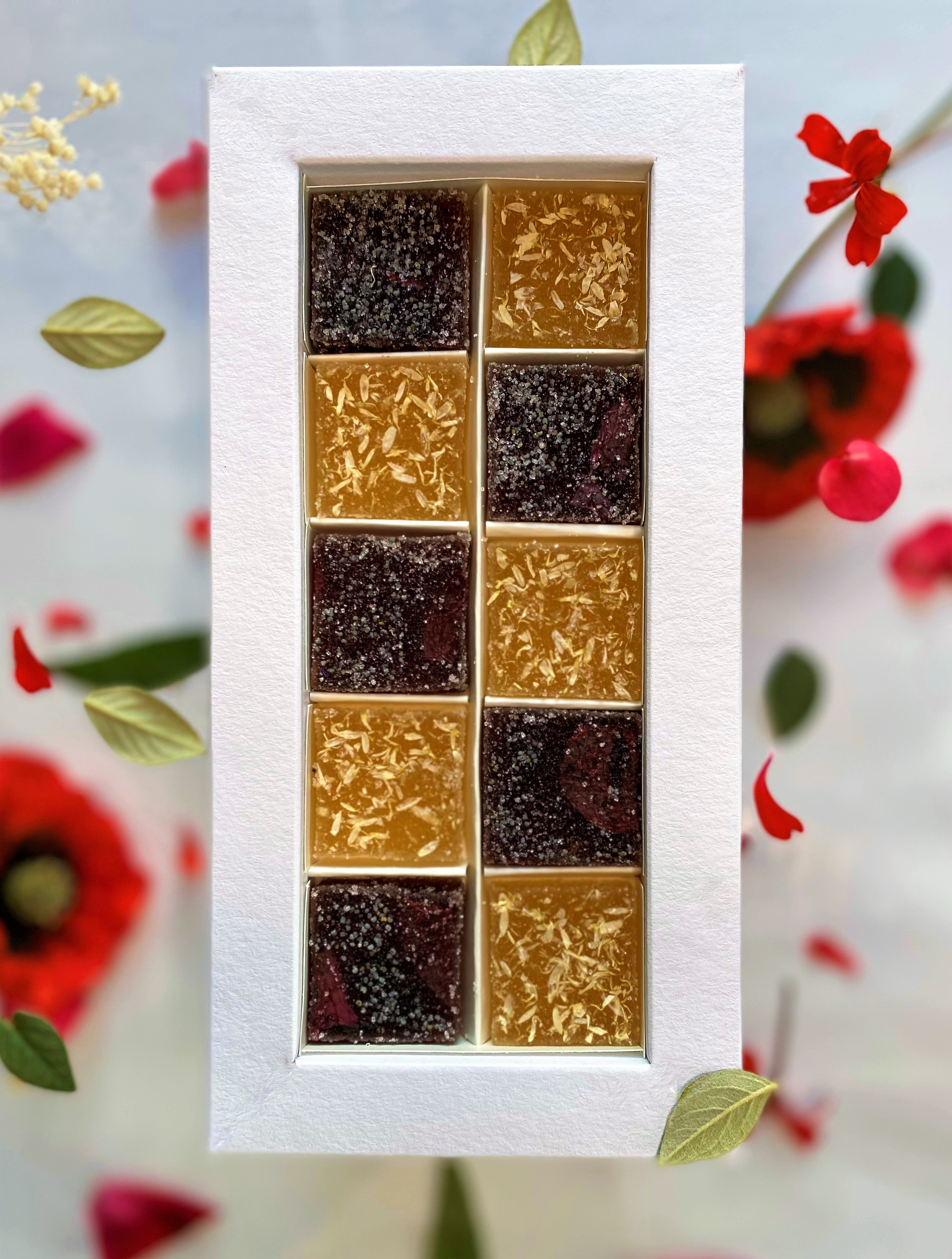 "NOUVEAUTE" Coffret Pâtes de Fleurs biologique 10 pièces : Coquelicot / Camomille 2