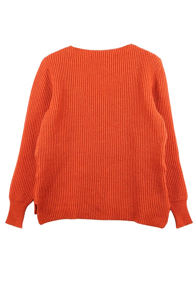 Pull Ficus bleu jean , laine 100% recyclée made in France 11
