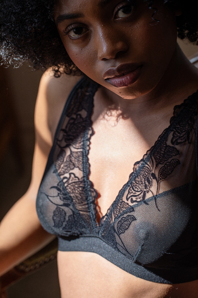 Soutien-gorge foulard Neva noir 4