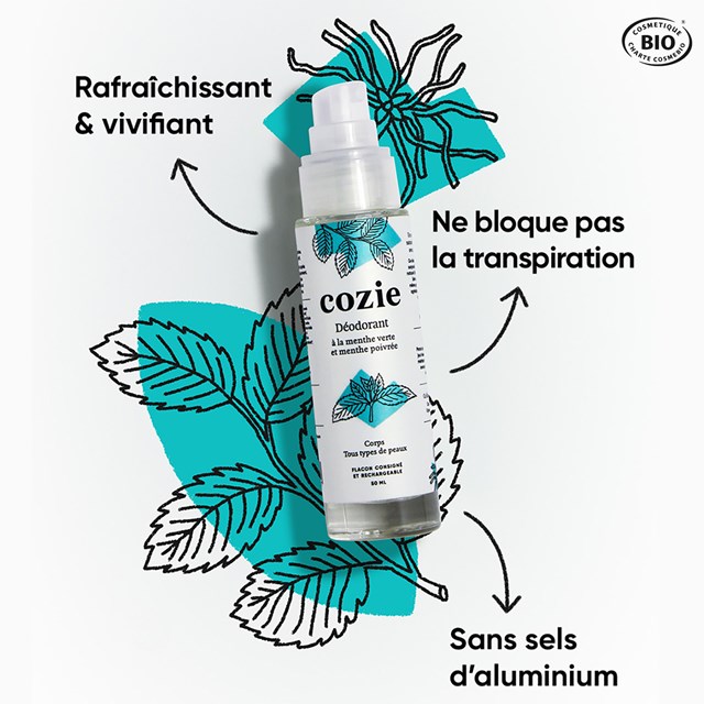 Déodorant zéro déchet - Menthe verte & poivrée - Tous types de peaux 2