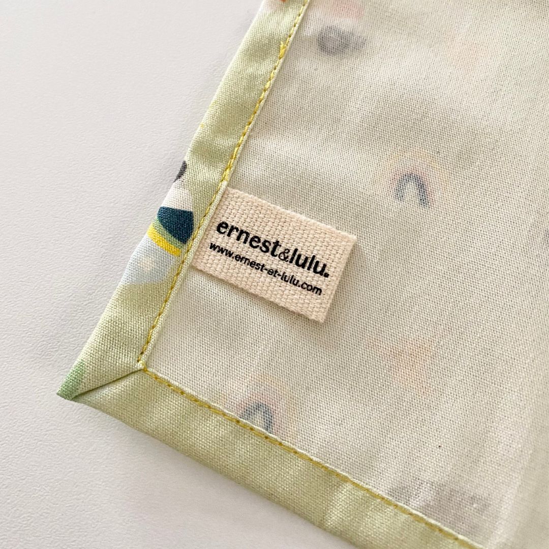 Mouchoir en tissu bio - Rollers 3