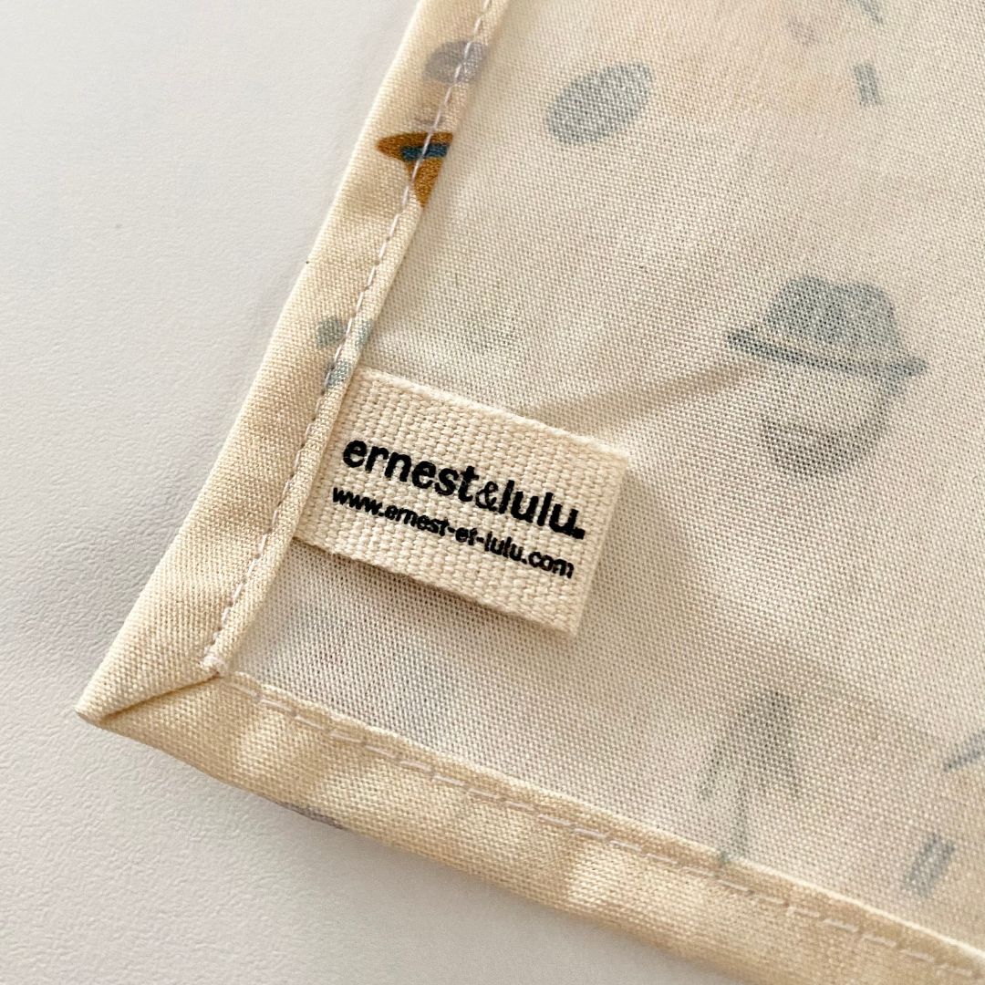 Mouchoir en tissu bio - Cirés jaunes 3