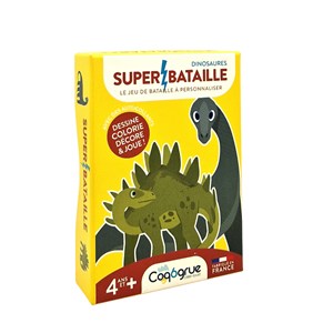 SUPER BATAILLE DINOSAURES LE JEU DE CARTES CREATIF A PERSONNALISER