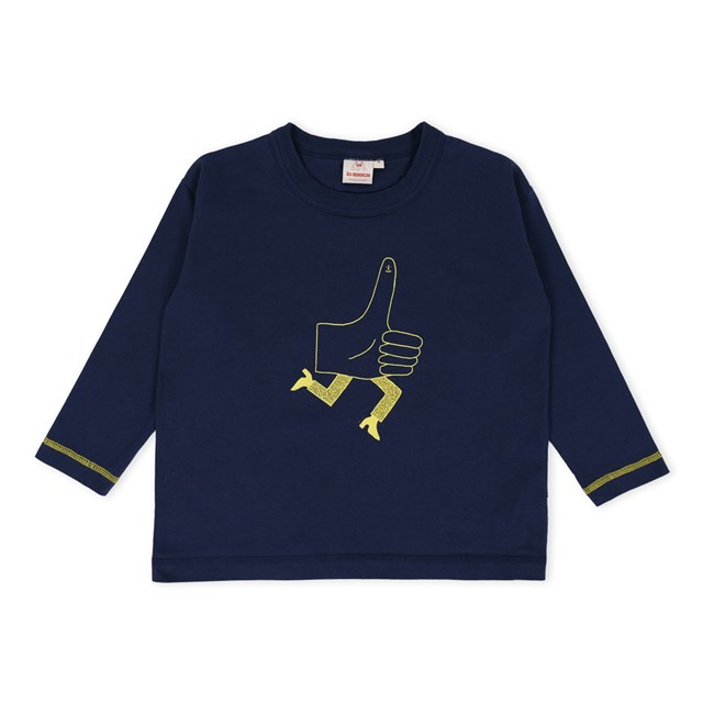 T-shirt manches longues Halley imprimé “Pouce” en coton Bio GOTS 2