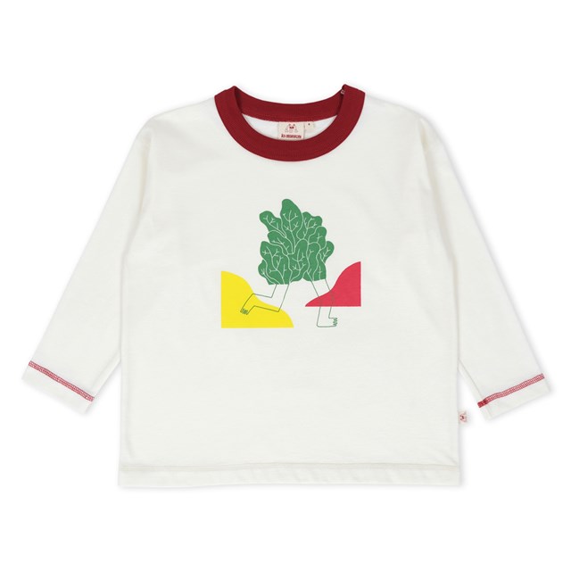 T-shirt manches longues en coton Bio GOTS imprimé “Salad” Halley 2
