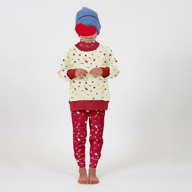 Legging imprimé “Les Oiseaux” en coton Bio GOTS Pleaide 3