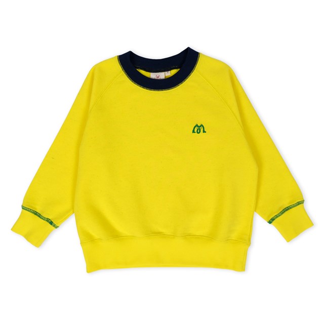 Sweat encolure ronde Jaune Citron en Coton Bio & Coton Recyclé Jupiter 3