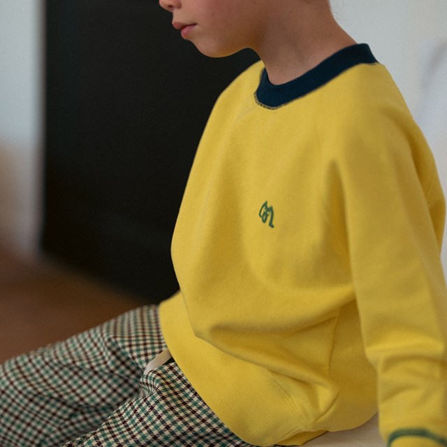 Sweat encolure ronde Jaune Citron en Coton Bio & Coton Recyclé Jupiter 4