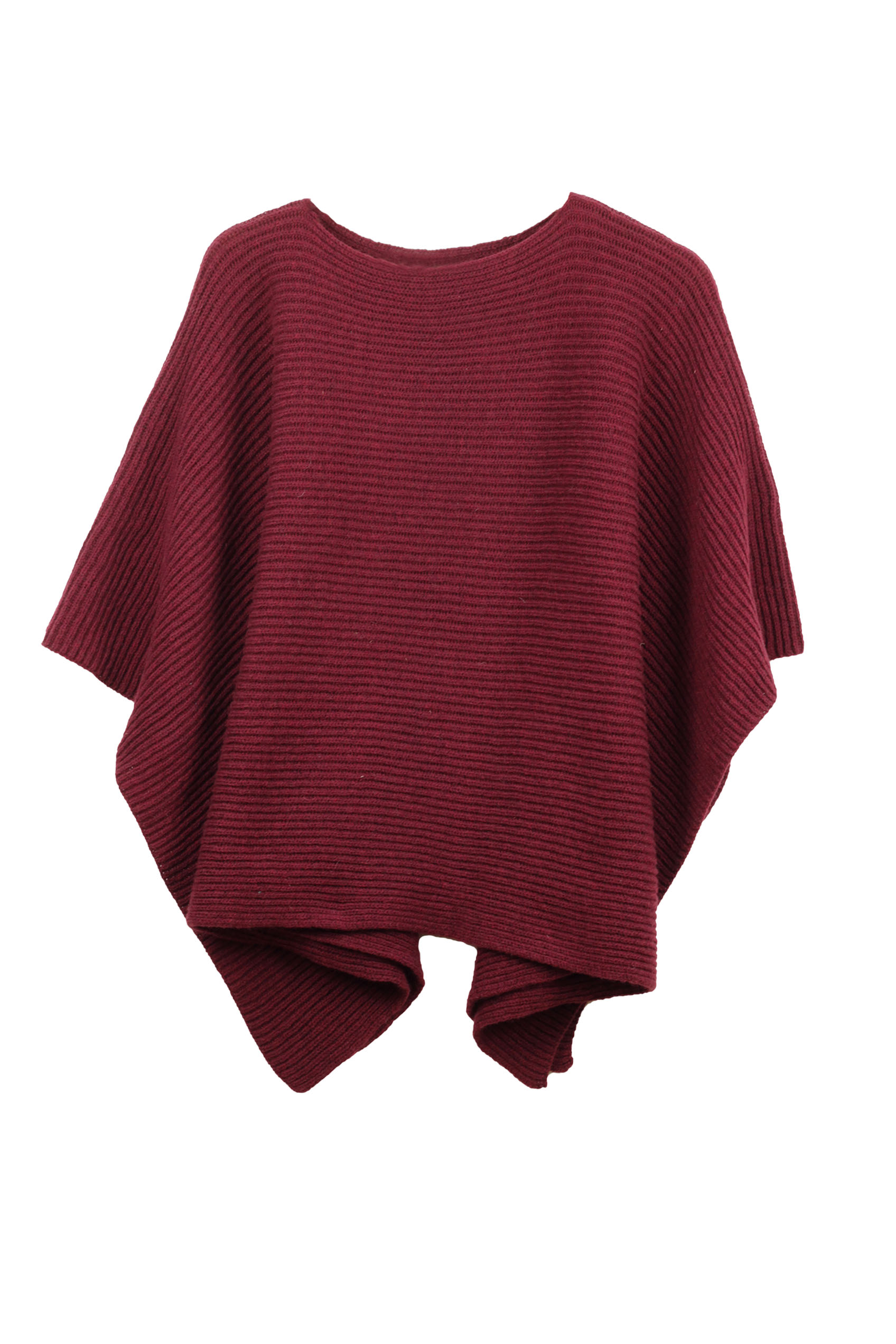 Poncho Sapin - ocre  en laine recyclée 100% made in France 22