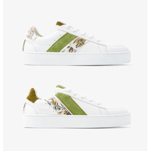 Baskets asymétriques High Slash - Green Floral