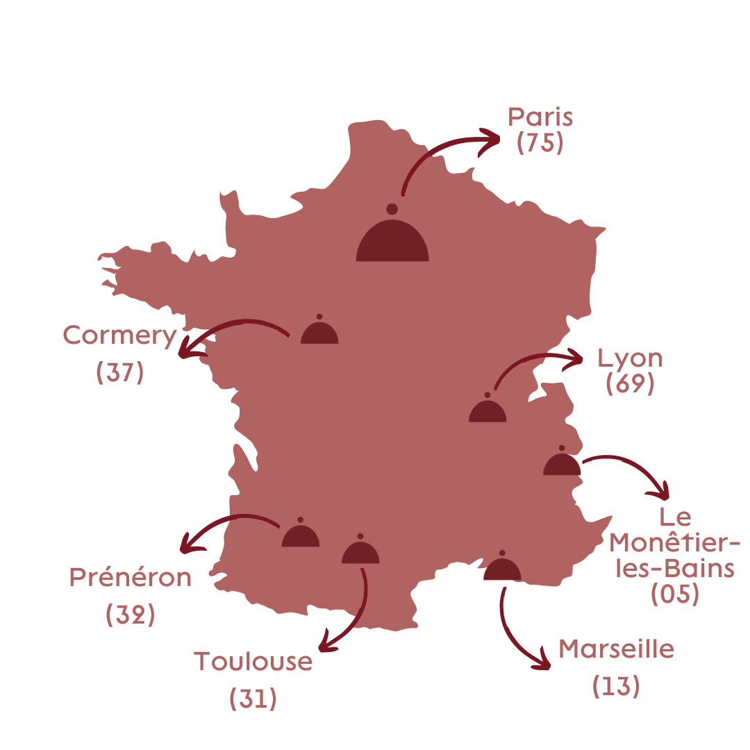 carto des villes disponibles