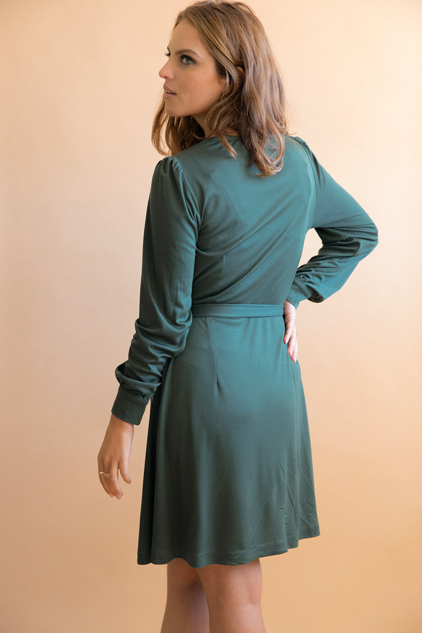 Robe Nénuphar en Tencel - Vert 4