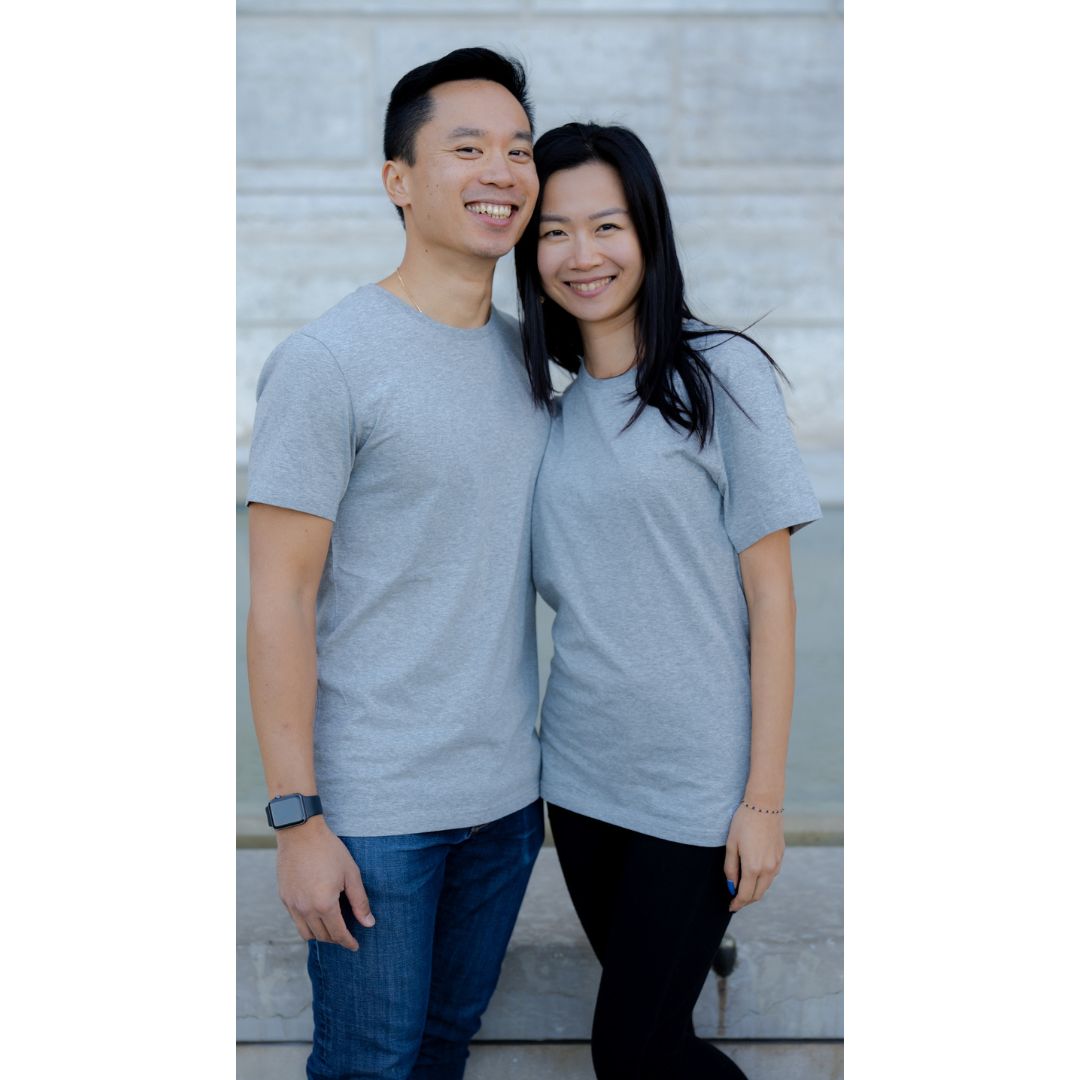 Le t-shirt français mixte gris chiné | 100% coton bio 10