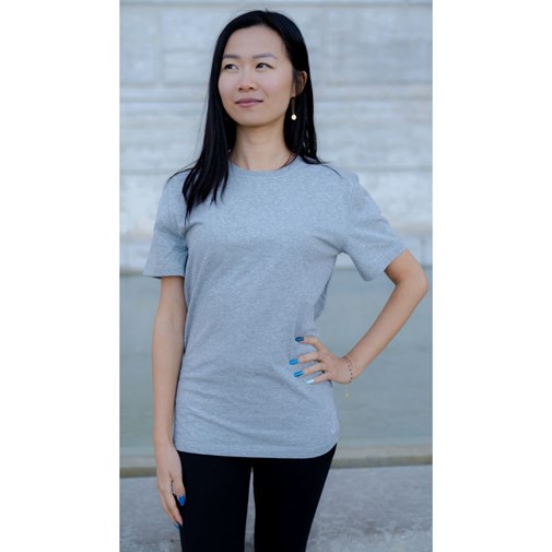 Le t-shirt français mixte gris chiné | 100% coton bio