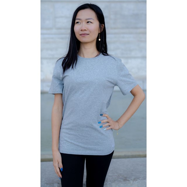 Le t-shirt français mixte gris chiné | 100% coton bio 3