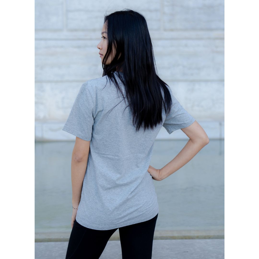 Le t-shirt français mixte gris chiné | 100% coton bio 5