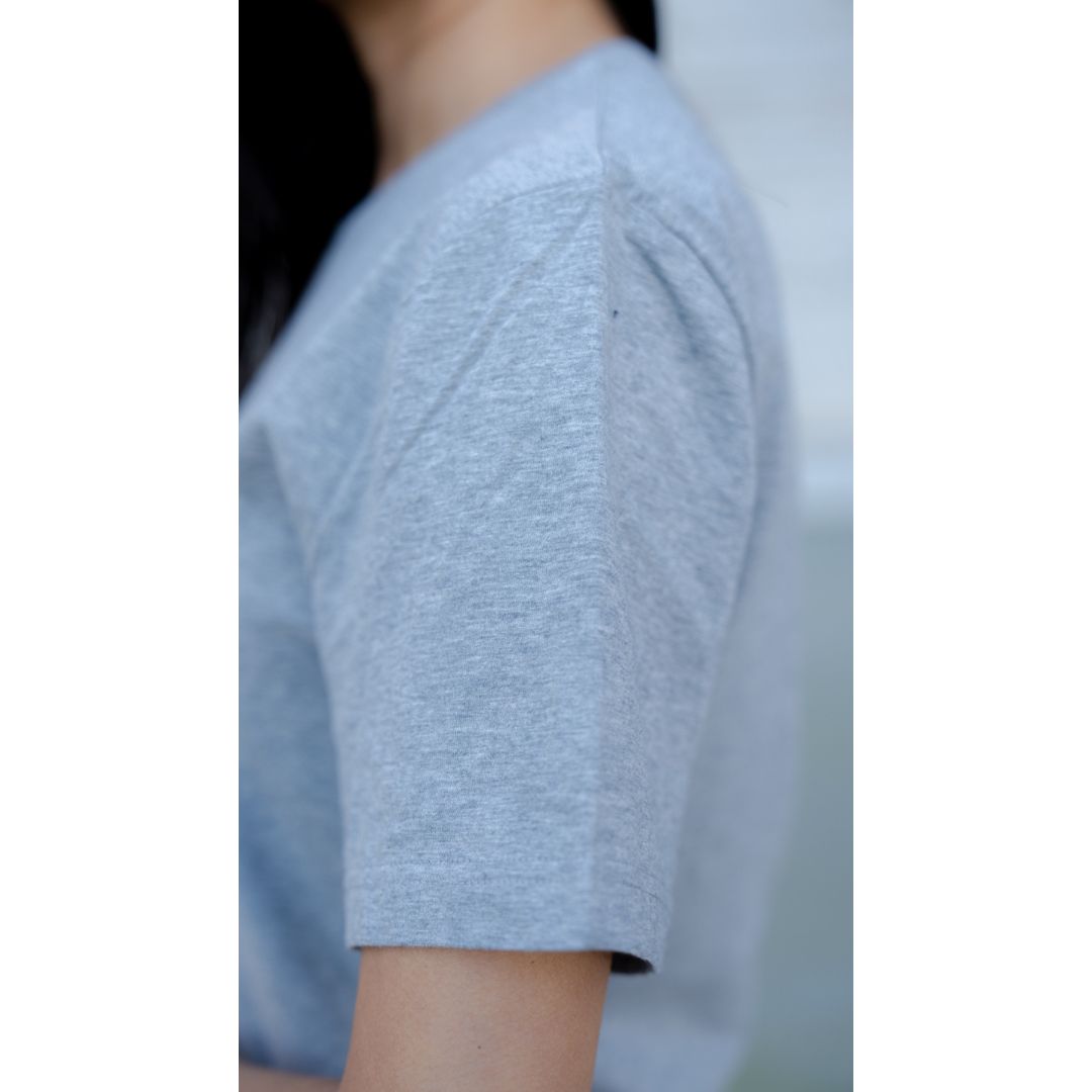 Le t-shirt français mixte gris chiné | 100% coton bio 9