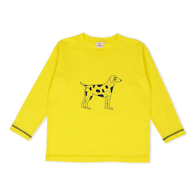 T-shirt manches longues en coton Bio Gots imprimé “Dalmatien” Halley 2