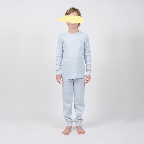 Pyjama en coton bio Gots bleu ciel Magellan