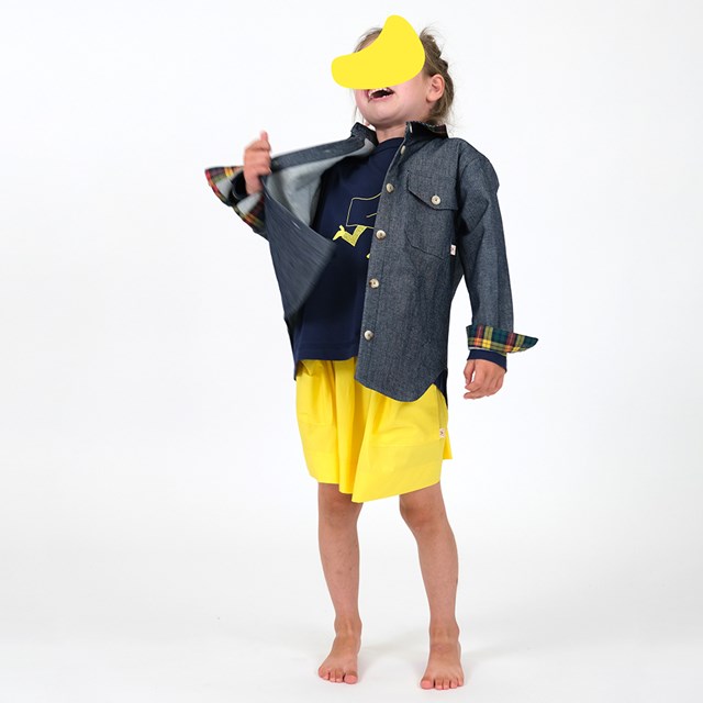 Jupe upcyclée Celeste Jaune Pop Citron 2