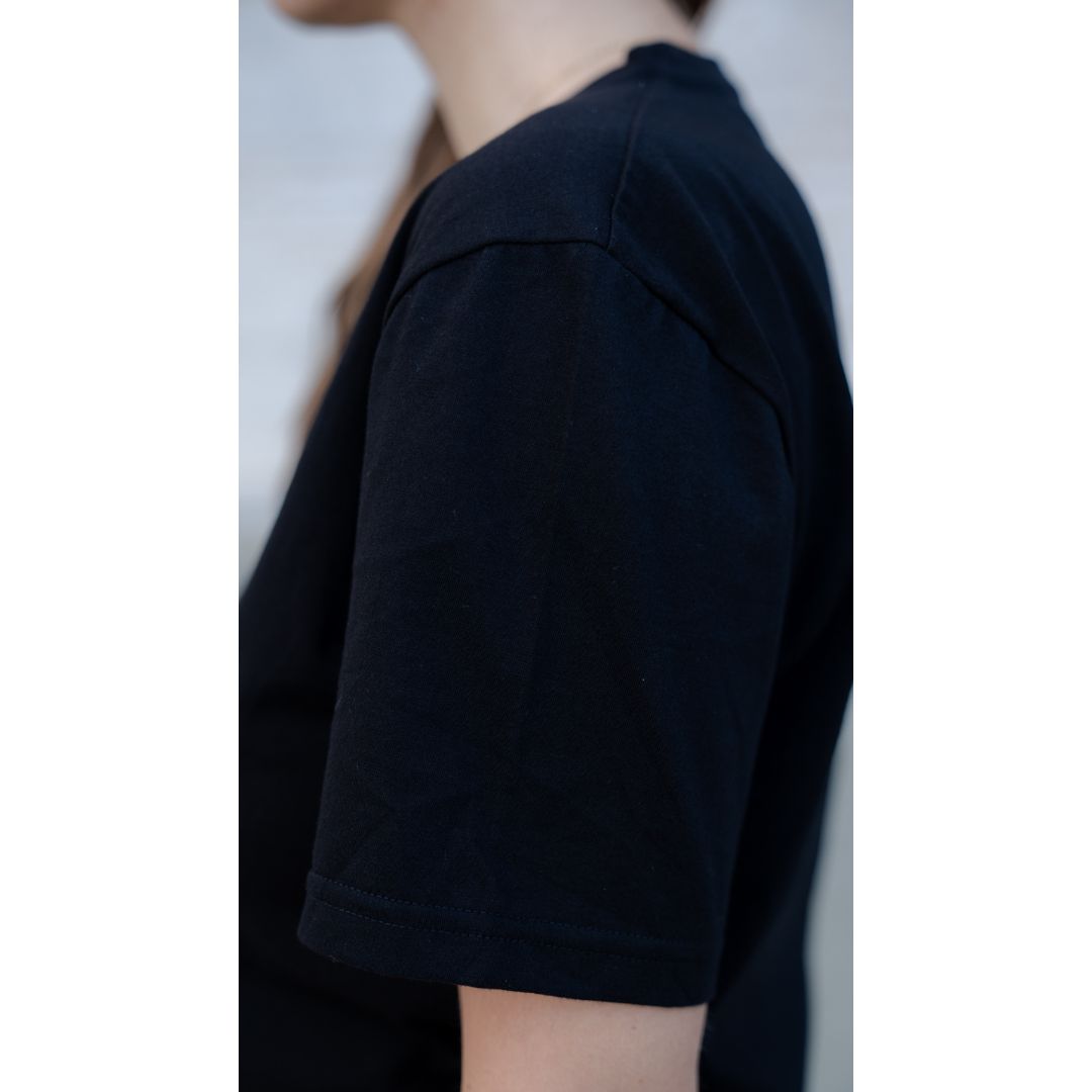 Le t-shirt français mixte noir | 100% coton bio 8