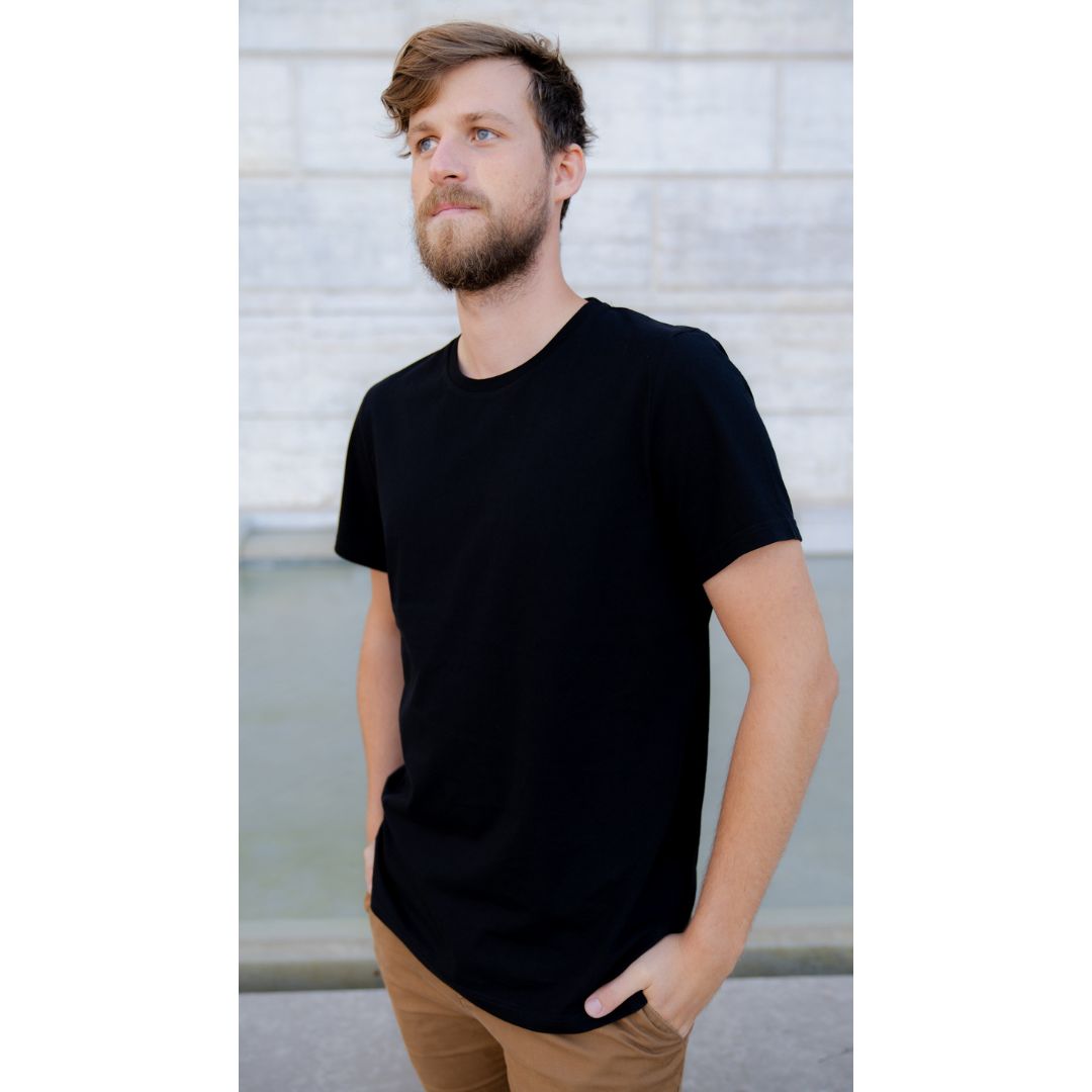 Le t-shirt français mixte noir | 100% coton bio 4