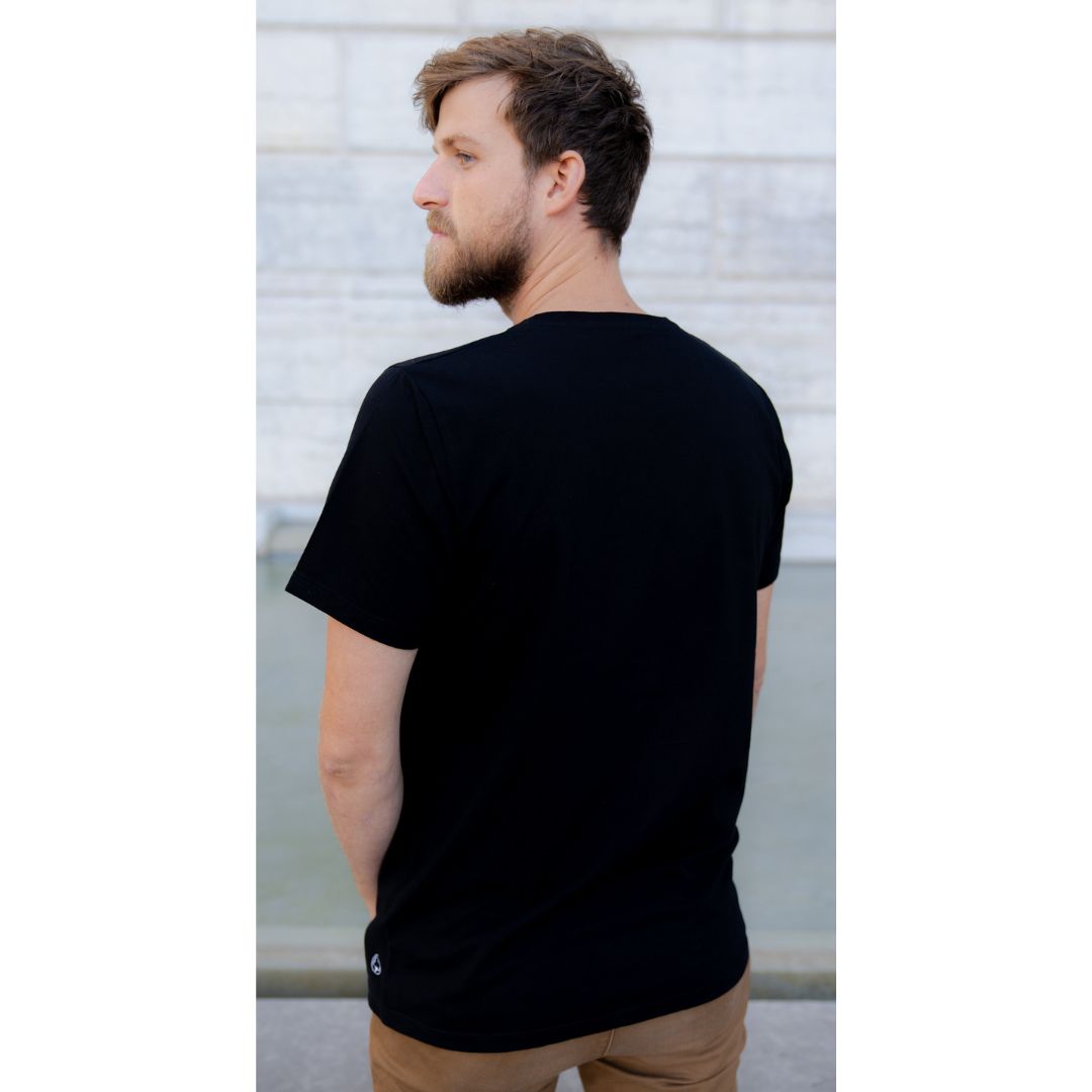 Le t-shirt français mixte noir | 100% coton bio 6