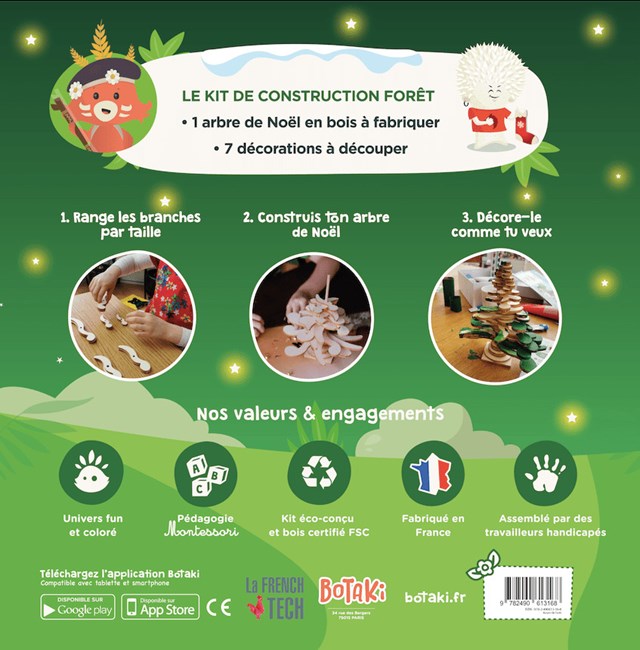 Le kit Forêt | Construis et décore ton sapin de Noël en bois 6