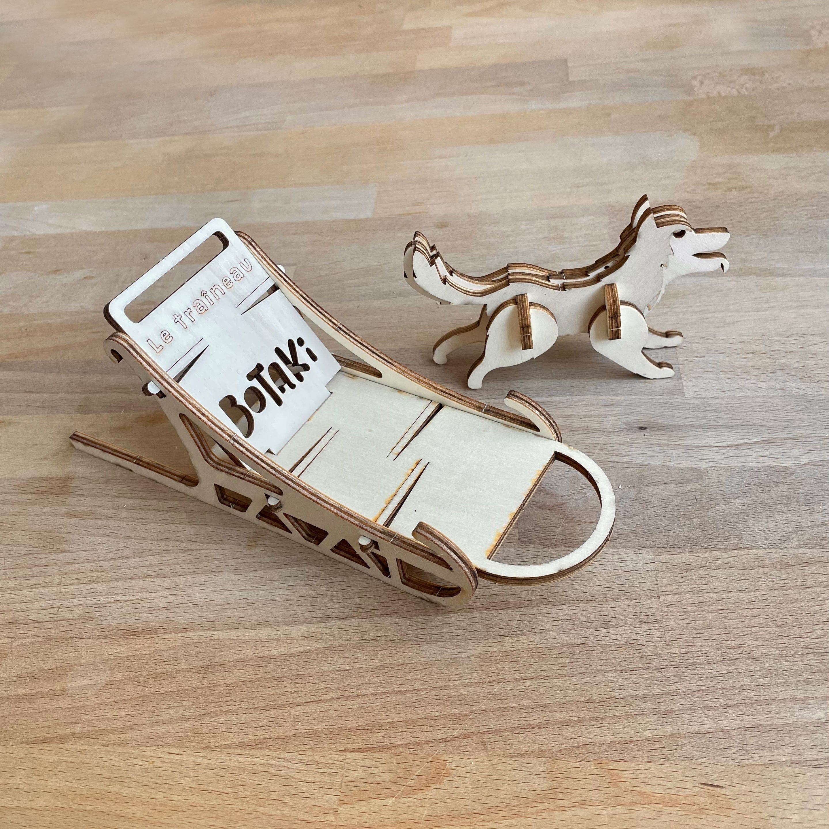 Le kit Grand Nord | Construis ton attelage de chien de traîneau en bois 6