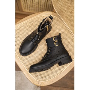 Bottines à lacets Bastide vegan - Noir