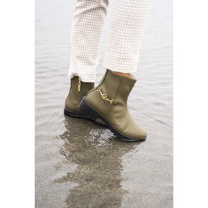 Bottines Victoire vegan - Kaki