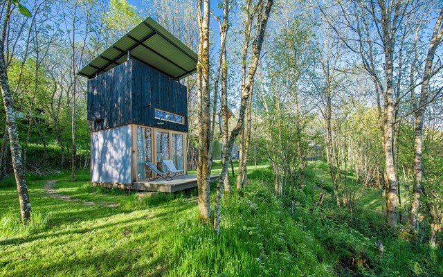 cabane dans la forêt greengo