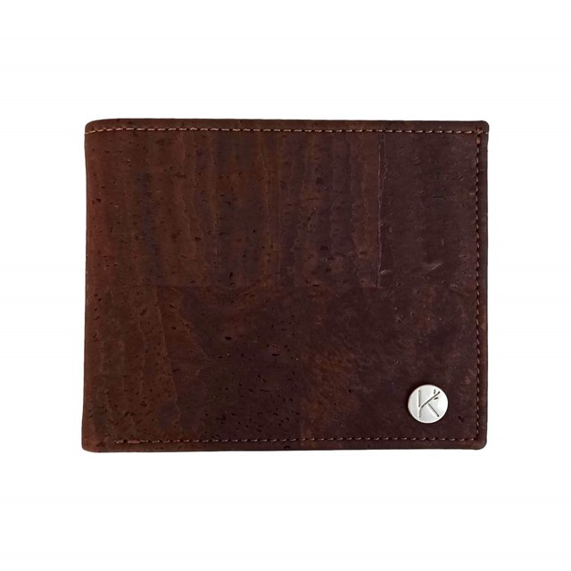 Portefeuille homme en liège Jules marron 7